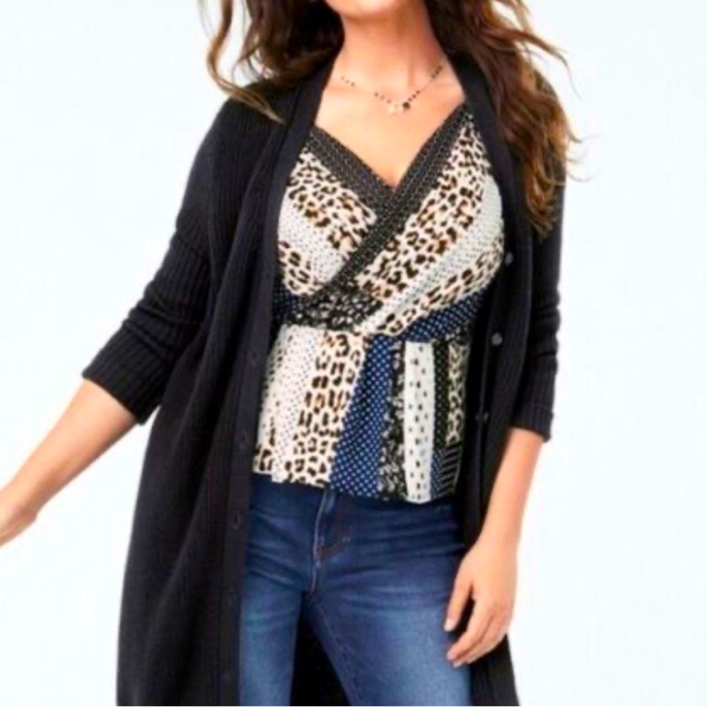 CABI Crossover Cami | Navy & Black | Size 2